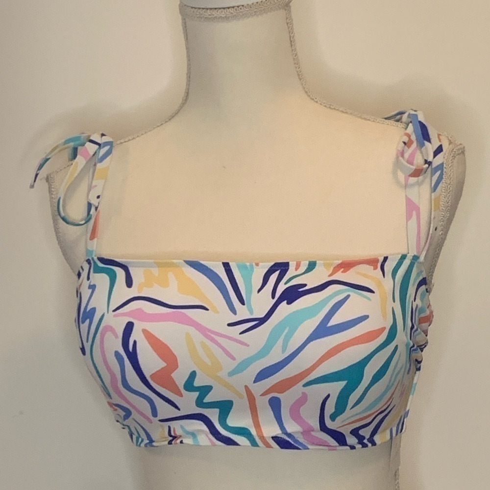 Shade & Shore Women's Light Lift - Shoulder Tie Bralette Bikini Swim Top